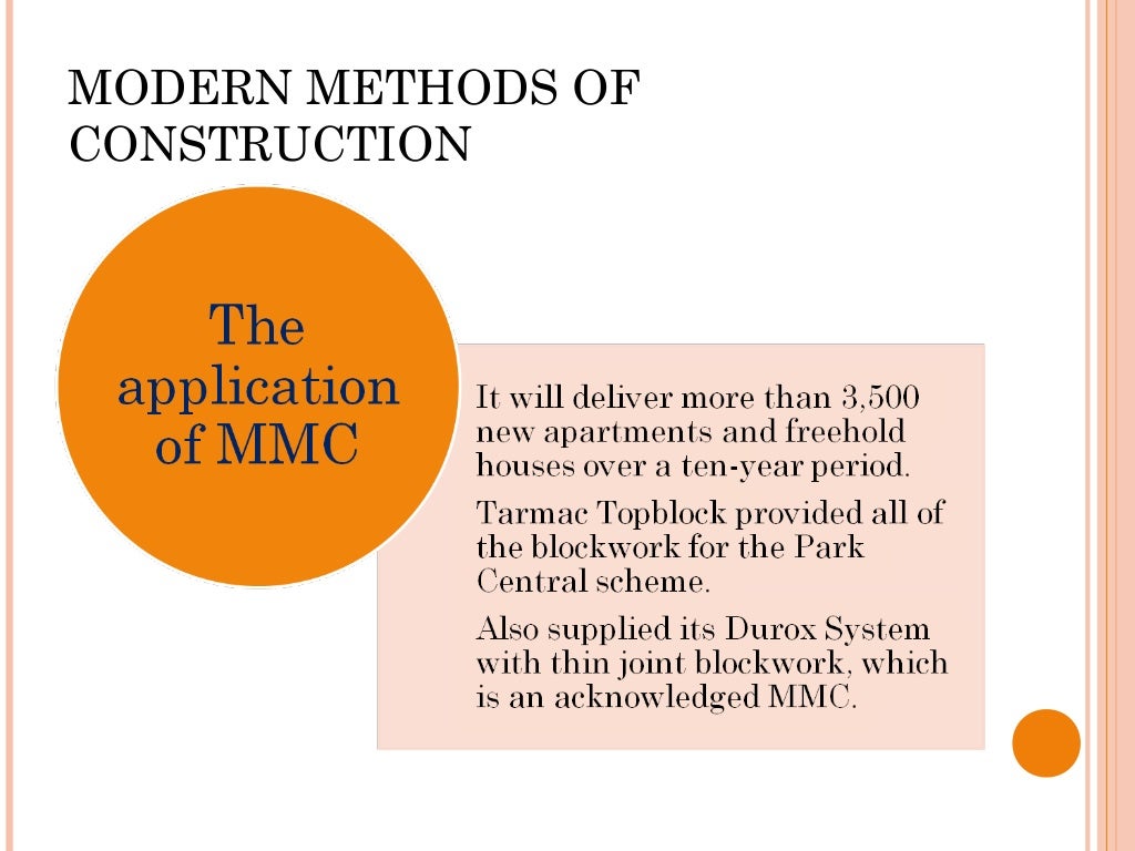 074 Modern Methods of Construction