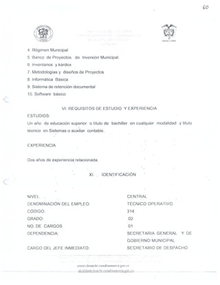MANUAL DE FUNCIONES SEGUNDA PARTE