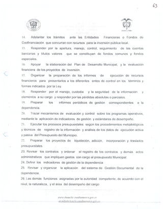 MANUAL DE FUNCIONES SEGUNDA PARTE