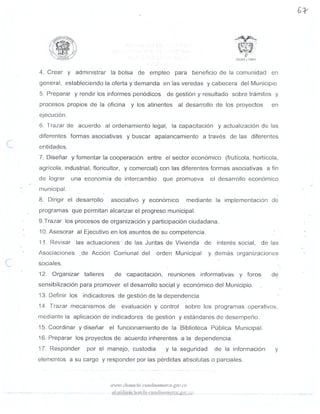 MANUAL DE FUNCIONES SEGUNDA PARTE