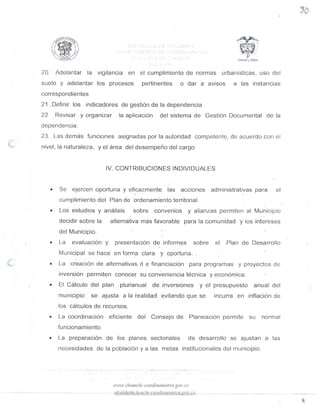 MANUAL DE FUNCIONES SEGUNDA PARTE
