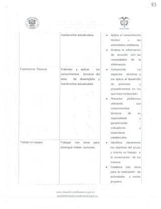 MANUAL DE FUNCIONES SEGUNDA PARTE