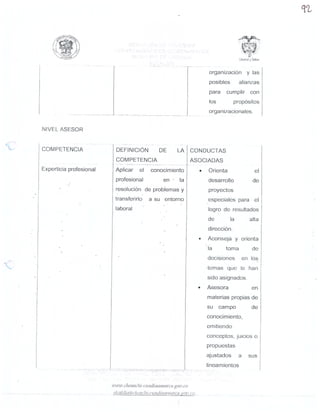 MANUAL DE FUNCIONES SEGUNDA PARTE