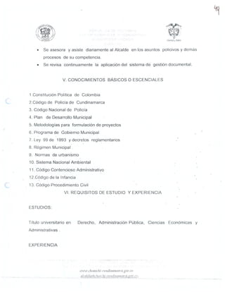 MANUAL DE FUNCIONES SEGUNDA PARTE