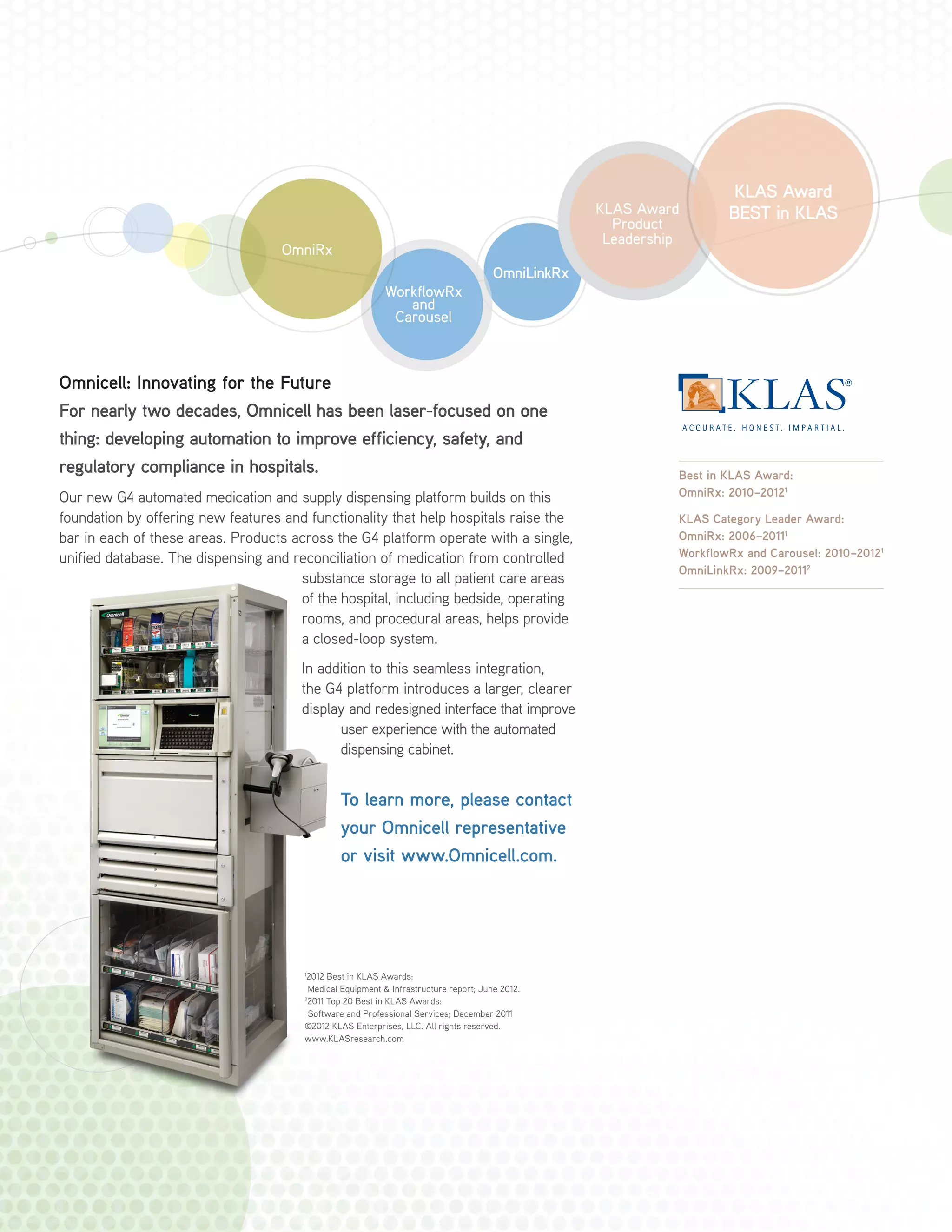Omnicell Solutions Overview Brochure 704C PDF