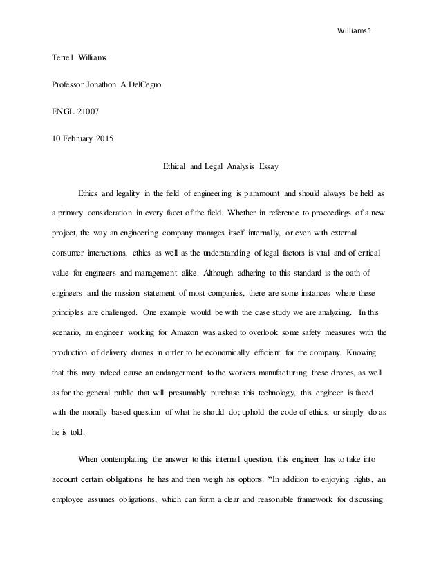 engineering ethics essay