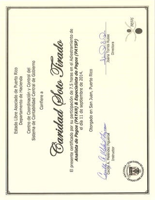 Certificaciones PRIFAS