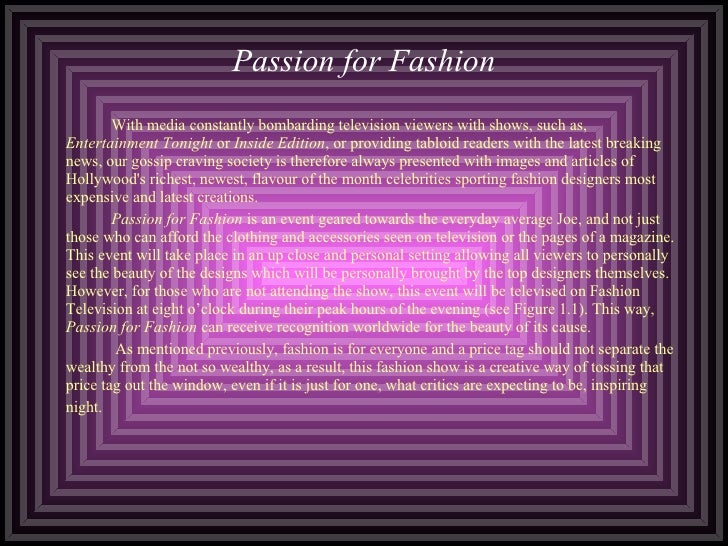 0758034 Passion for Fashion