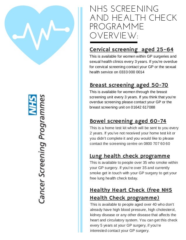 NHS screening and health check programme overview (4)
