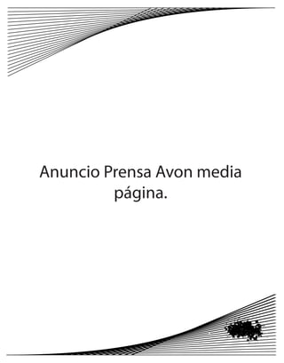 Anuncio Prensa Avon media
página.
 