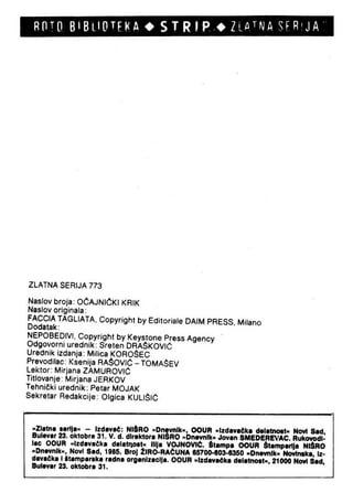 0773. OČAJNIČKI KRIK