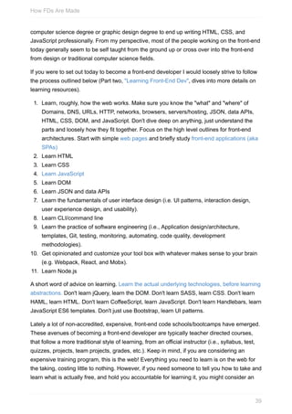 front end developer handbook 2018 | PDF