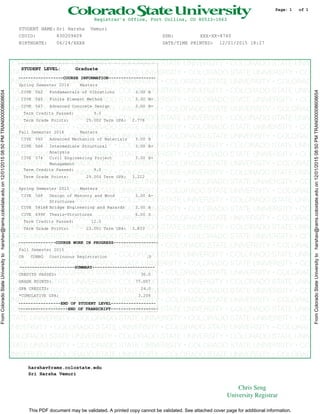 CSU transcript | PDF