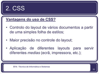 Técnico de Informática de SistemasScripts CGI e Folhas de Estilo | PPTX