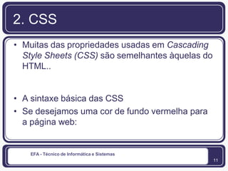 Técnico de Informática de SistemasScripts CGI e Folhas de Estilo | PPTX