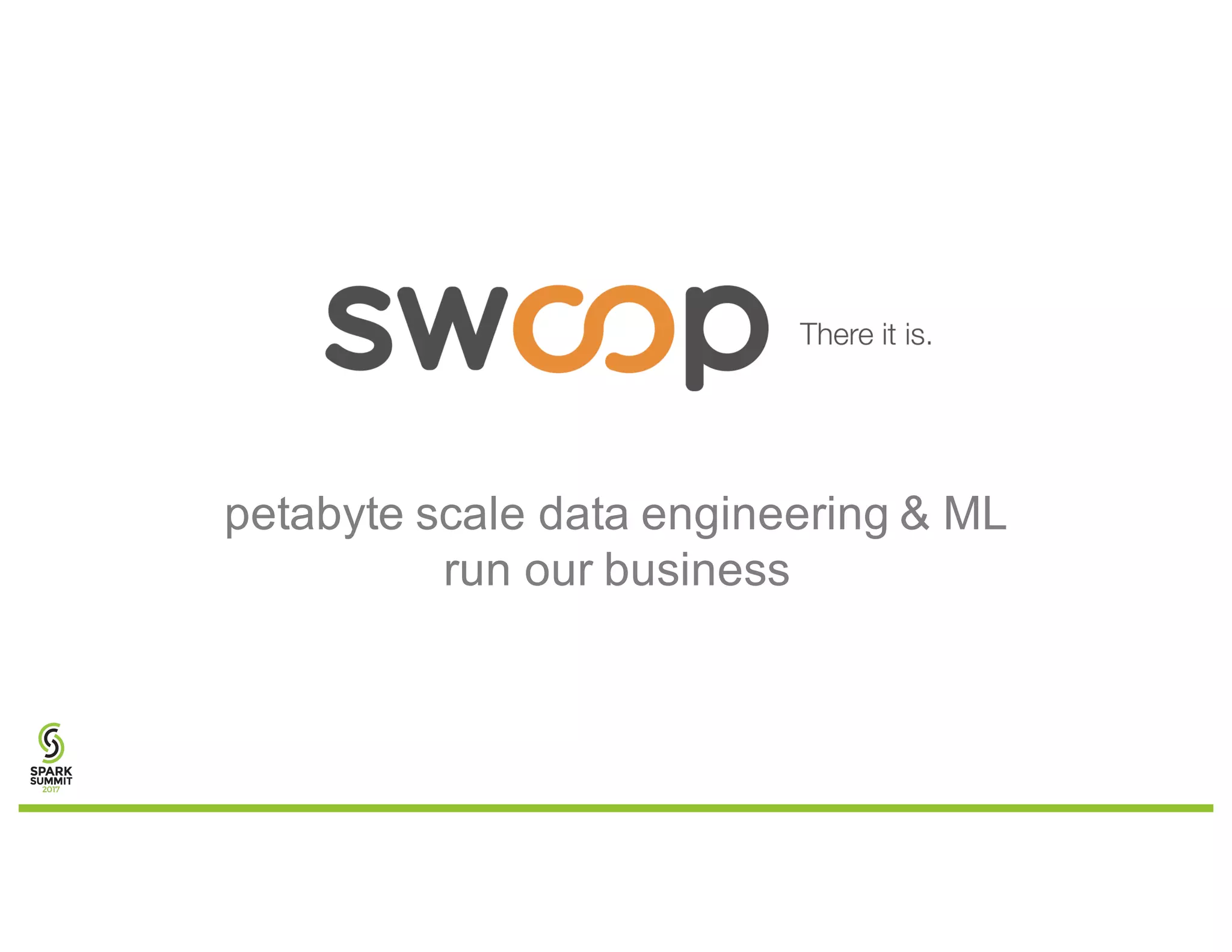 petabyte scale data engineering & ML
run our business
 