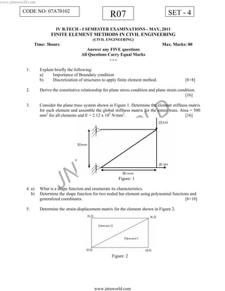07 a70102 finite element methods in civil engineering | PDF