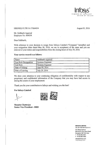 Work Experience Letter | PDF