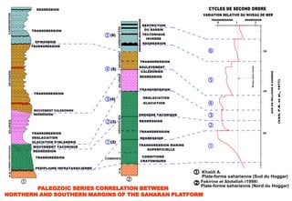 Khaldi A.
                                                    Plate-forme saharienne (Sud du Hoggar)
                                                    Fekirine et Abdallah (1998)
                                                    Plate-forme saharienne (Nord du Hoggar)
        PALEOZOIC SERIES CORRELATION BETWEEN
NORTHERN AND SOUTHERN MARGINS OF THE SAHARAN PLATFORM
 