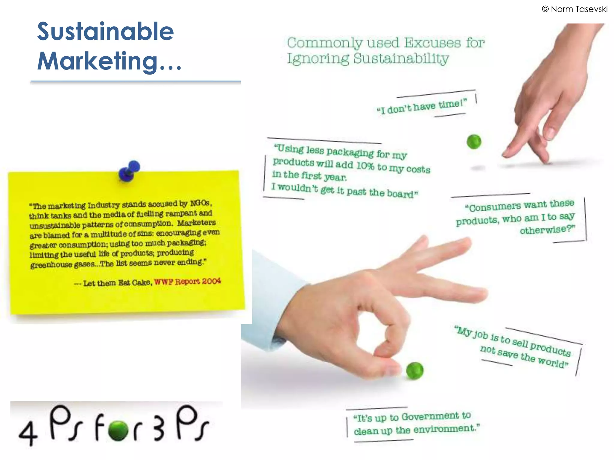 © Norm Tasevski
Sustainable
Marketing…
 