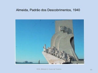 Almeida, Padrão dos Descobrimentos, 1940
HCA, Módulo 9, Curso de Turismo 83
 