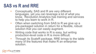 Moving From SAS to R Webinar Presentation - 07Aug14 | PPT