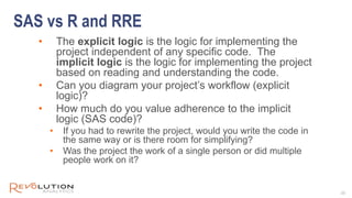 Moving From SAS to R Webinar Presentation - 07Aug14 | PPT