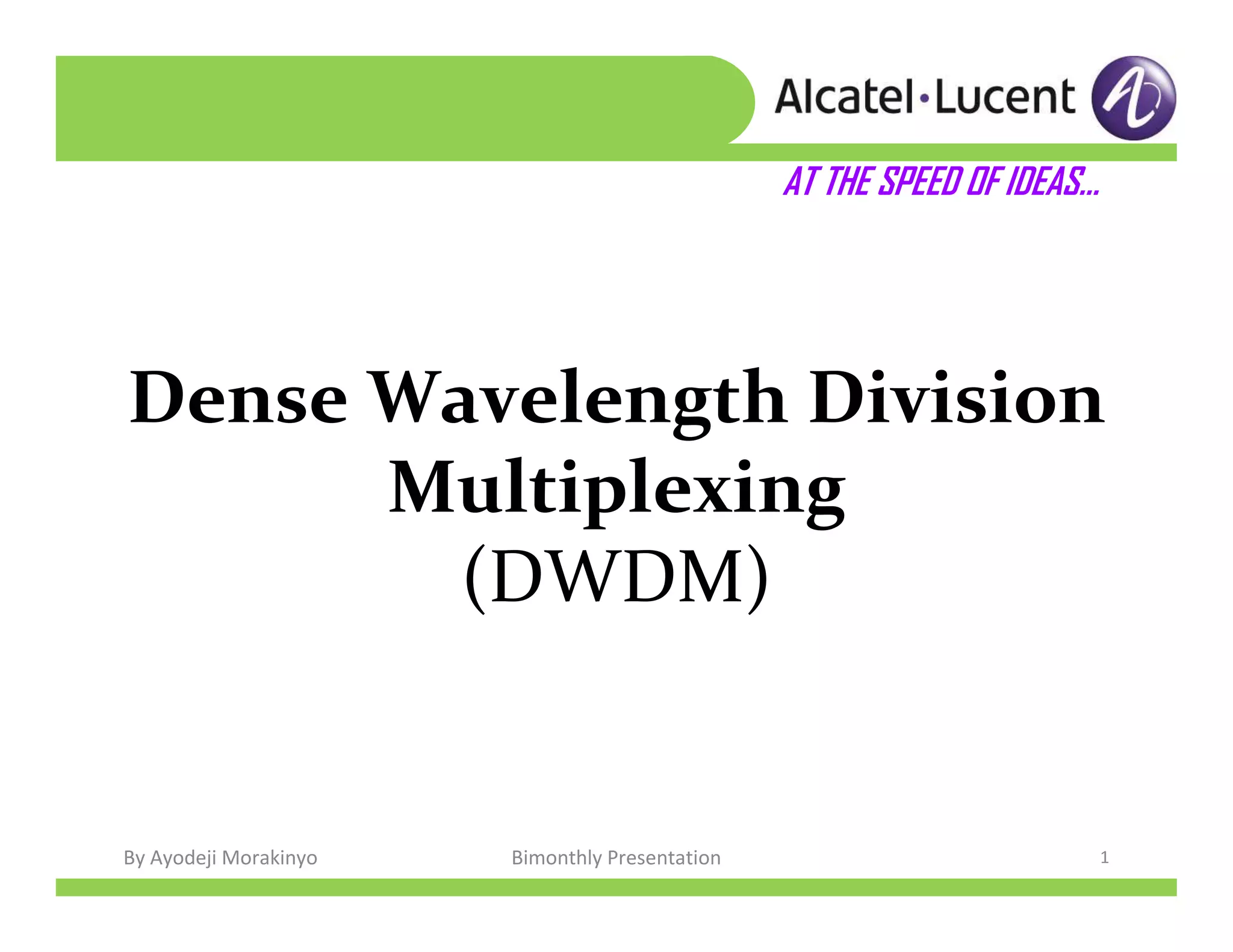 DWDM Presentation PPT