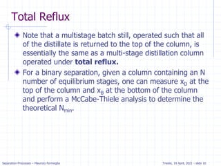 Comprehensive Overview of Batch Distillation Processes and Operations | PDF