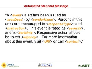 Common Alerting Protocol and Procedures | PPT