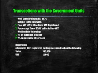 07 chapter 8 business transactions | PPT