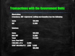07 chapter 8 business transactions | PPT