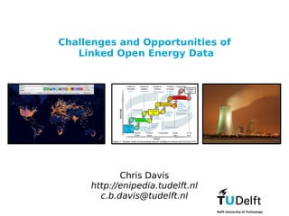 Challenges and Opportunities of
Linked Open Energy Data

Chris Davis
http://enipedia.tudelft.nl
c.b.davis@tudelft.nl

 