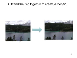 4. Blend the two together to create a mosaic
13
 