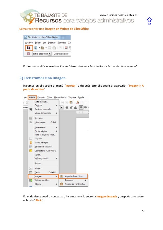 Libreoffice Writer Barra Estandar Libreoffice Writer Barra Estandar