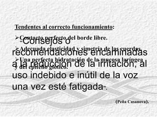 Tendentes al correcto funcionamiento:Contacto perfecto del borde libre.