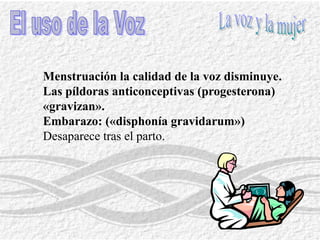 Voz FatigadaCuidados de la VozNo haga uso de la voz ante agotamiento físico.No utilice la voz cuando la note tensa.No grites en ninguna situación.