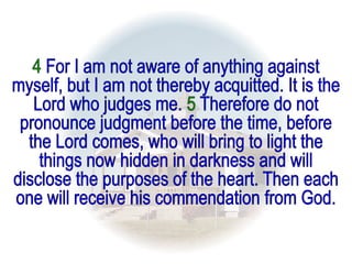 07 Consider Your Service 1 Corinthians 4:1-5