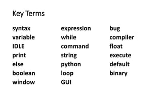 Python Programming | PPT