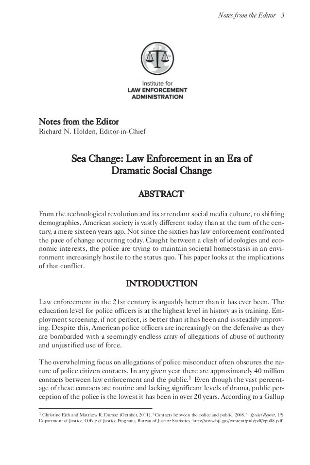 Ethics in law enforcement essay