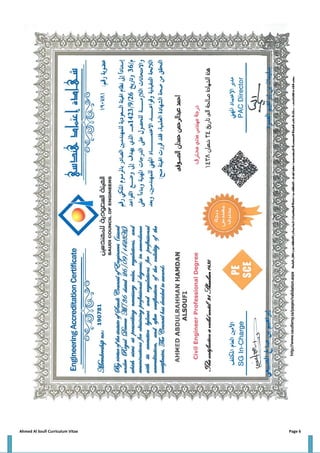 Ahmed Al Soufi Curriculum Vitae Page 6
 