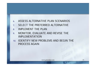 DEVELOPMENT AND ADMINISTRATION (III)