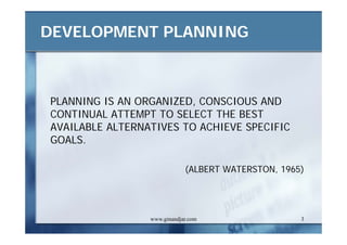 DEVELOPMENT AND ADMINISTRATION (III)