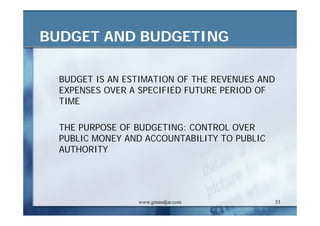 DEVELOPMENT AND ADMINISTRATION (III)