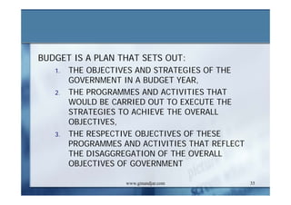 DEVELOPMENT AND ADMINISTRATION (III)