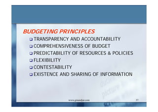 DEVELOPMENT AND ADMINISTRATION (III)