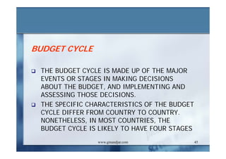 DEVELOPMENT AND ADMINISTRATION (III)