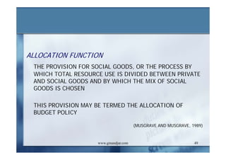 DEVELOPMENT AND ADMINISTRATION (III)