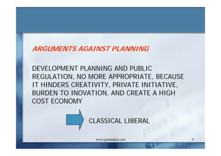 DEVELOPMENT AND ADMINISTRATION (III)