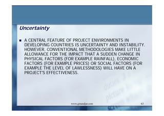 DEVELOPMENT AND ADMINISTRATION (III)